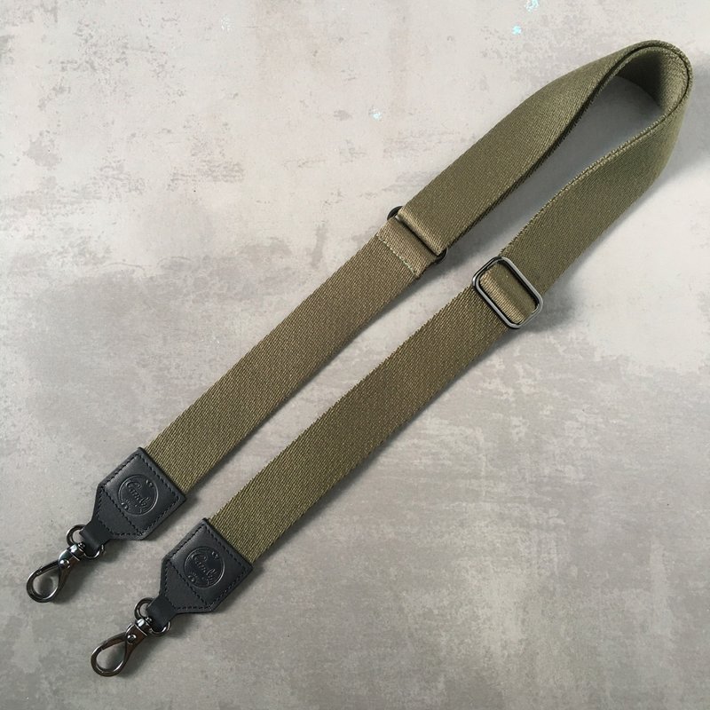 Genuine Leather Bag Strap Handbag Strap, Adjustable Bag Strap - 其他 - 棉．麻 绿色