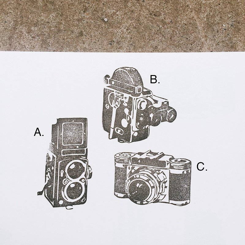 盖哪手工印章-复古相机 - 印章/印台 - 其他材质 