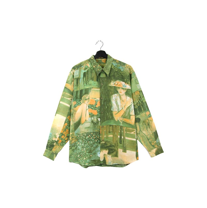 Back to Green:: 画廊 //男女皆可穿//vintagei Shirts - 女装衬衫 - 丝．绢 