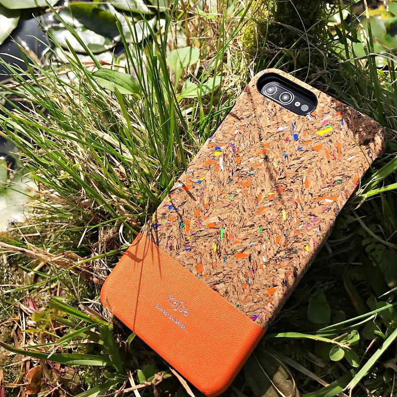 苹果软木单盖手机保护壳 - 其他 - 木头 橘色