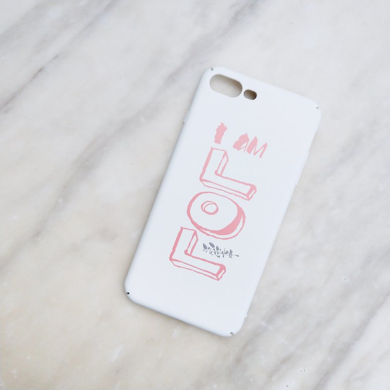 iPhone手机壳-I AM LOL WH+PK - 手机壳/手机套 - 塑料 白色