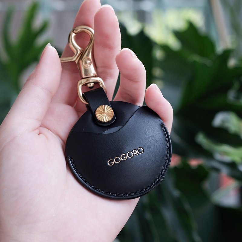 【寓吉】gogoro/gogoro2 钥匙专用皮套 Key holder / buttero黑色 - 钥匙链/钥匙包 - 真皮 黑色