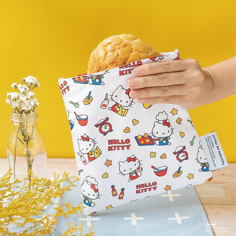 【绝版倒数】Pockeat 小吃袋-Hello Kitty联名款-Kitty烤饼干 - 便当盒/饭盒 - 塑料 白色