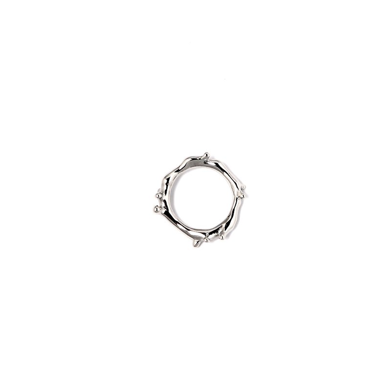 Water Ring 银色水型戒指 - 戒指 - 其他金属 银色