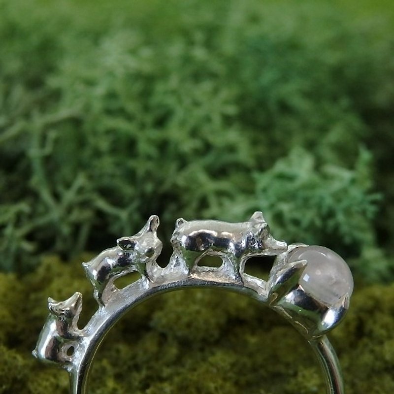 ブタリング　スタンダード - 戒指 - 宝石 银色
