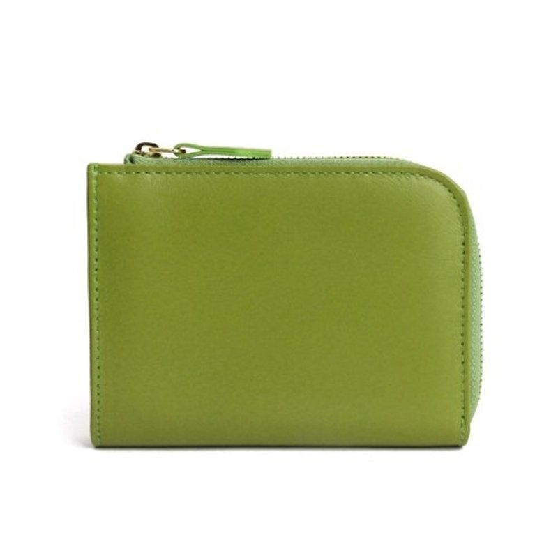韩国Socharming-Tidy Leather Wallet-Green - 零钱包 - 其他材质 