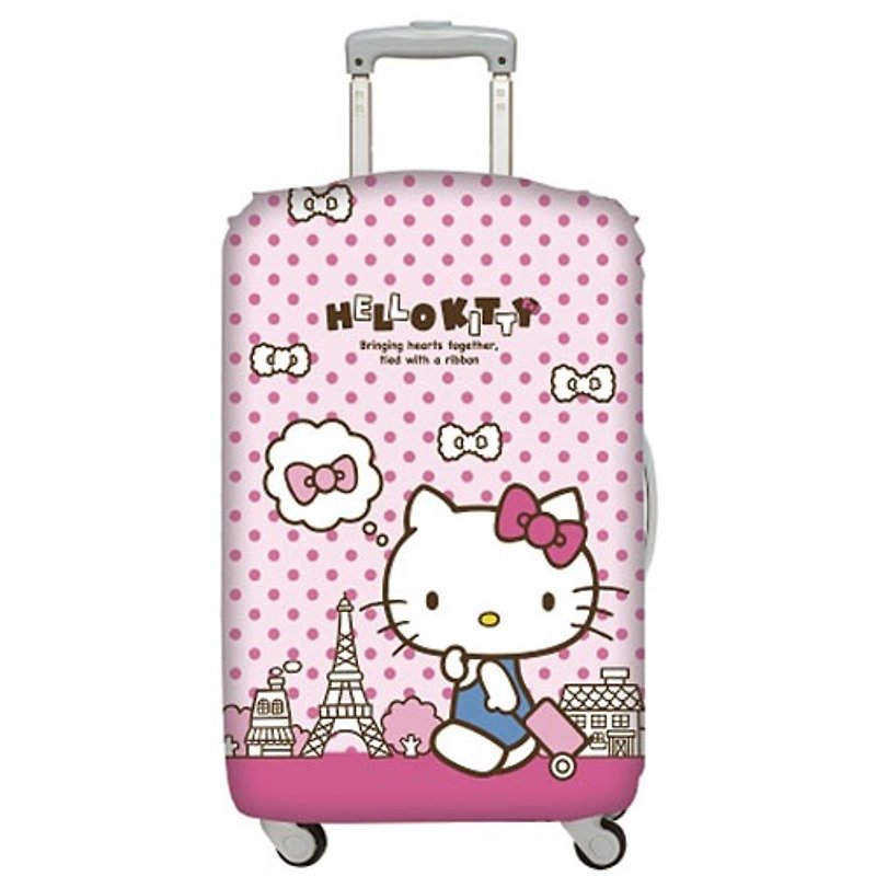 LOQI 行李箱外套│Hello Kitty 巴黎铁塔L号 - 行李箱/行李箱保护套 - 其他材质 粉红色