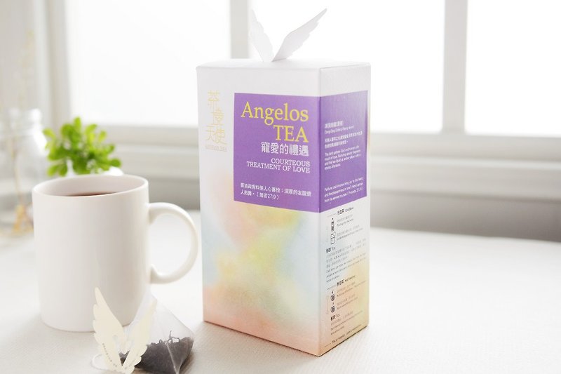 《茶境天使》宠爱的礼遇 - 冻顶乌龙｜茶包12入/盒 - 茶 - 新鲜食材 紫色