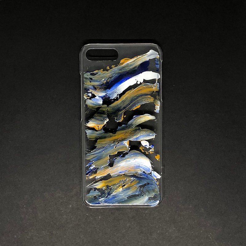 Acrylic 手绘抽象艺术手机壳 | iPhone 7/8+ | Goodbye - 手机壳/手机套 - 压克力 蓝色