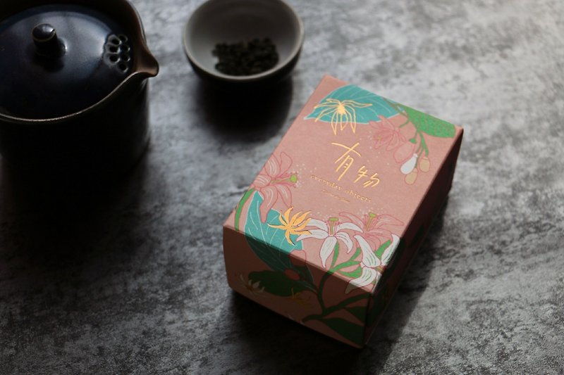 有物台湾花薰茶-红茶系列-75公克散茶-盒装 - 茶 - 植物．花 红色