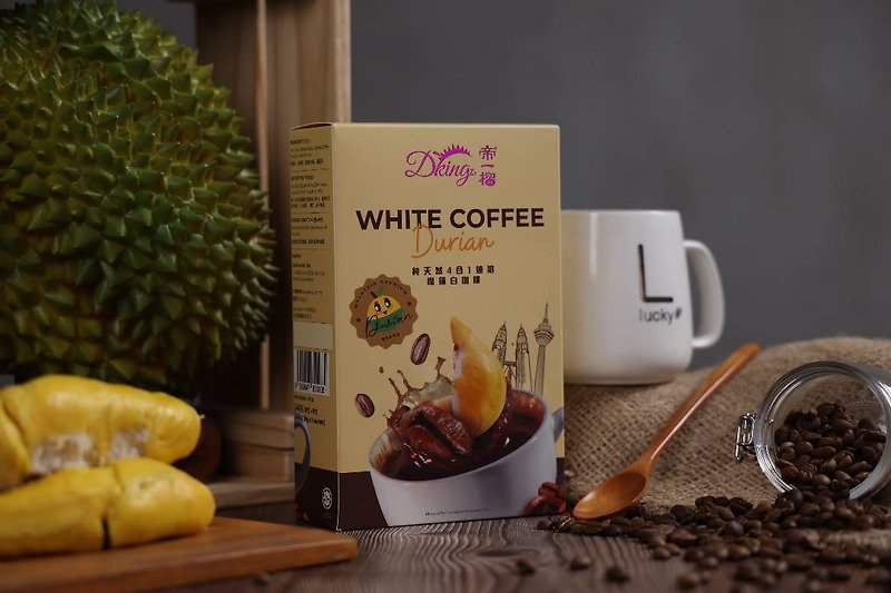 【3.8优惠】| 帝一榴 - 正宗香浓榴槤白咖啡 - 一盒 - 咖啡 - 其他材质 多色