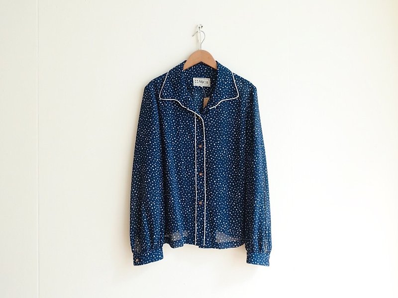 Vintage / 衬衫 / 长袖 no.97 tk - 女装衬衫 - 聚酯纤维 蓝色