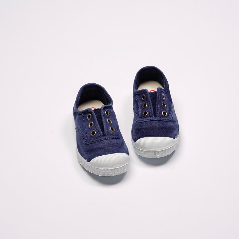 西班牙国民帆布鞋 CIENTA 70777 84 深蓝色 洗旧布料 童鞋 - 童装鞋 - 棉．麻 蓝色