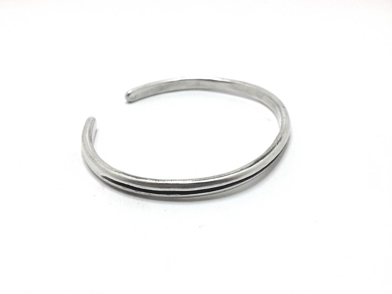 欧林达之六・纯银厚版手环 | Olinda - 手链/手环 - 其他金属 灰色