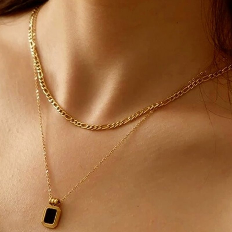 【CReAM】Zora欧美设计双层白贝母女项链镀18K金色项链(二条不可) - 项链 - 其他金属 