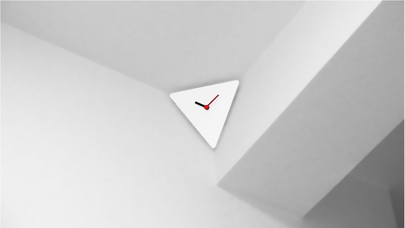 Ultimate Corner Clock (ホワイト) - 时钟/闹钟 - 塑料 白色