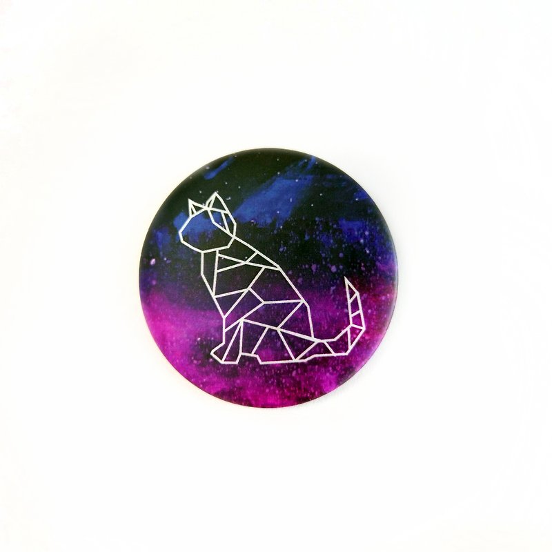 星空猫 胸章 - 胸针 - 塑料 紫色