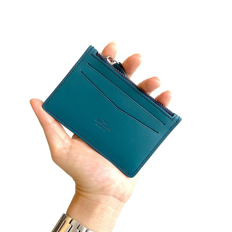 Card s holder /Greenish Blue - 名片夹/名片盒 - 真皮 蓝色