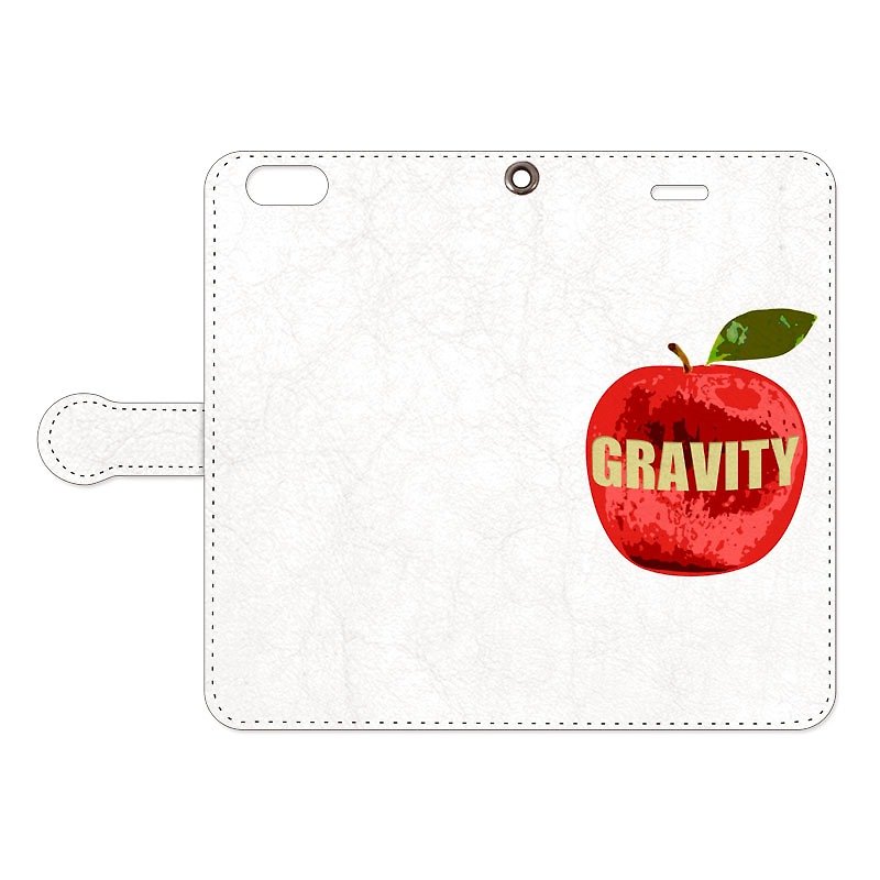 [手帳型iPhoneケース] gravity - 手机壳/手机套 - 塑料 白色