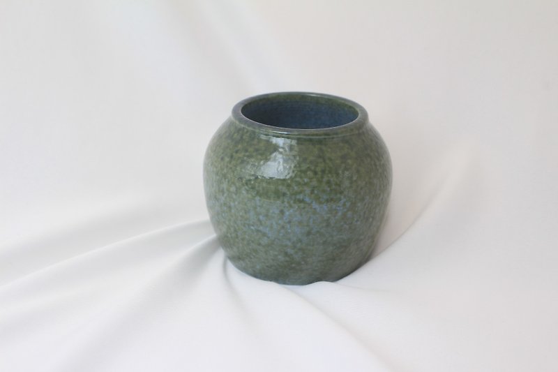 瓷 花瓶/陶器 绿色 - 陶罐-沼泽蓝绿