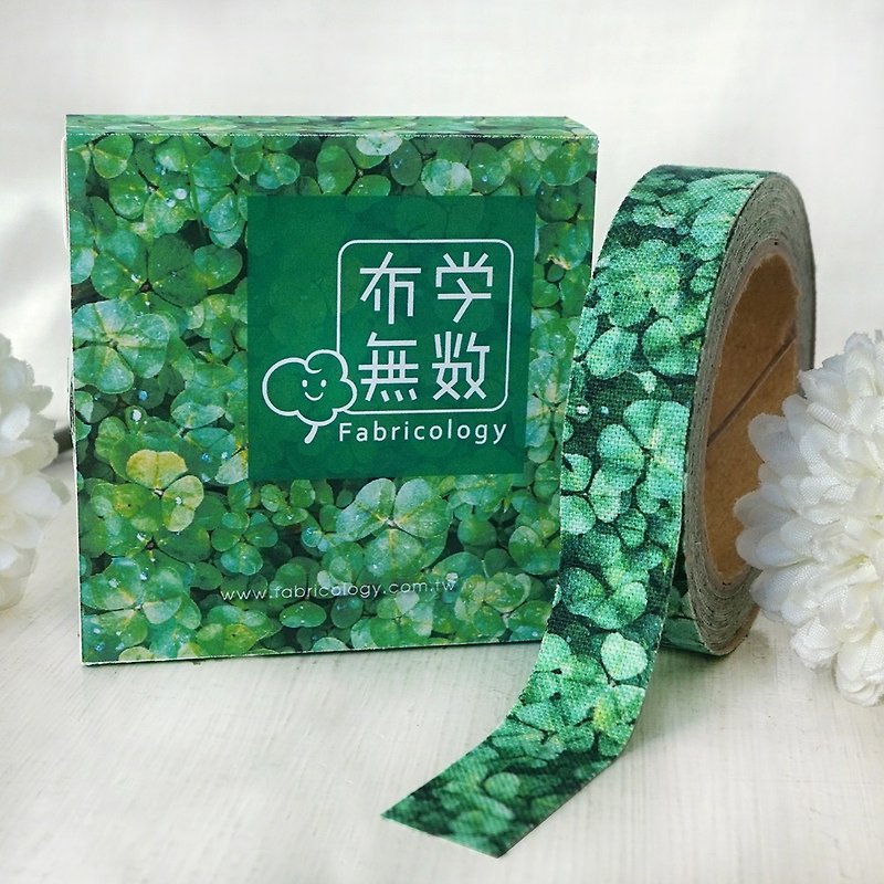 布胶带-秋季植物【拥抱幸运草】 - 纸胶带 - 棉．麻 绿色