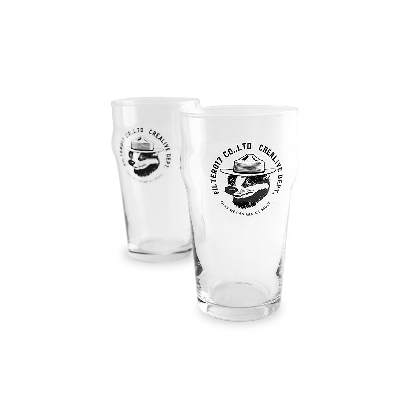 Filter017 Mix Badger Beer Glass / 米斯獾玻璃啤酒杯 - 咖啡杯/马克杯 - 玻璃 