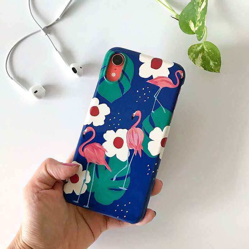 フラミンゴの楽園 iPhone ハードケース - 手机壳/手机套 - 塑料 蓝色
