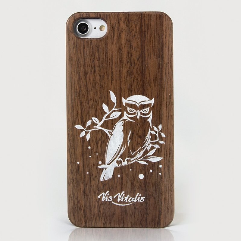 木质感雕刻手机壳 iPhone 7、iPhone 8 (森动01猫头鹰) iPhone手机保护壳 - 手机壳/手机套 - 其他材质 咖啡色