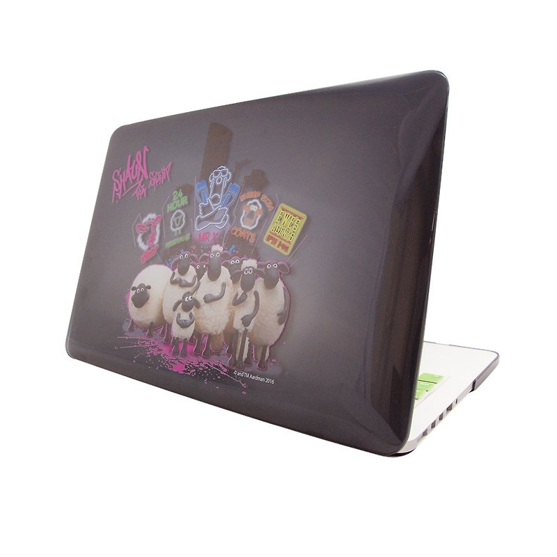 笑笑羊正版授权(Shaun The Sheep)-Macbook水晶壳：【勇闯天龙国】（黑）《Macbook Pro/Air 13寸 专用》 - 平板/电脑保护壳 - 塑料 多色