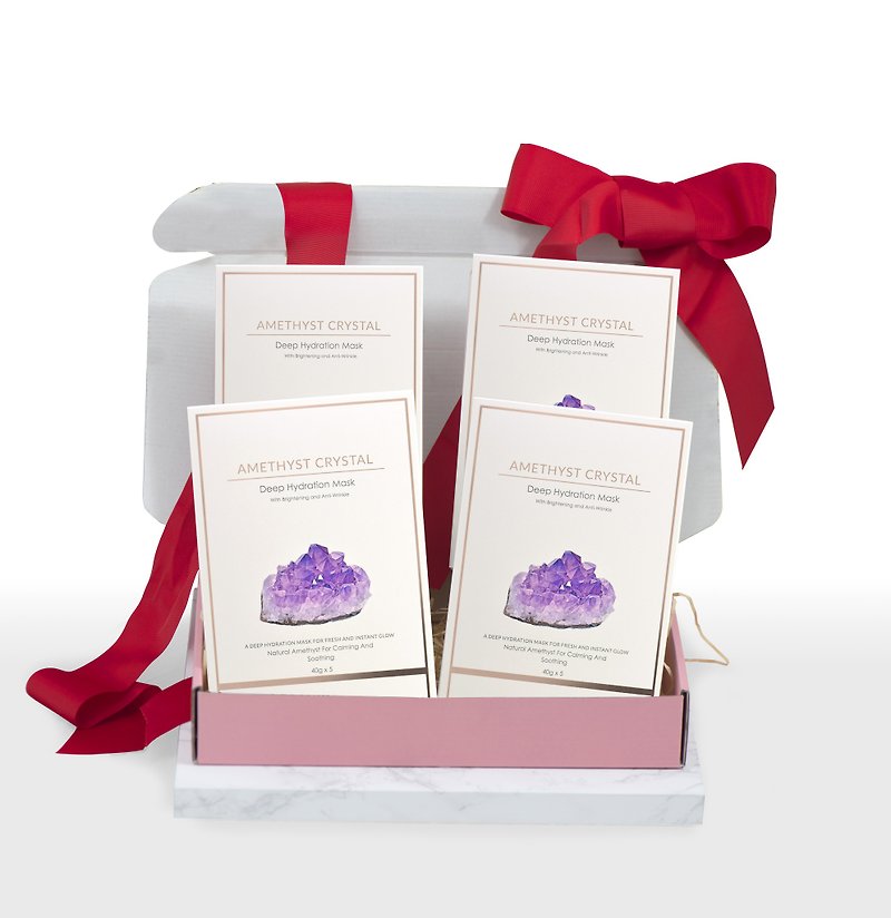 【滋润补湿】600秒紫水晶急救面膜礼品装 (4盒) - 面膜/冻膜 - 纸 紫色