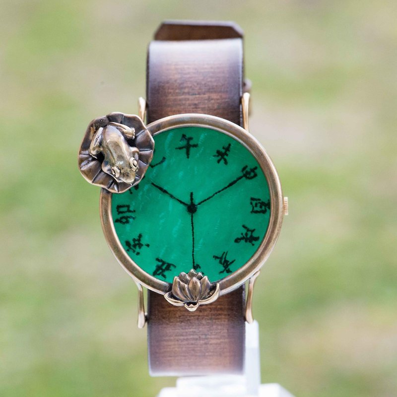 蓮、きれいね腕時計廉Lエメラルドグリーン - 女表 - 其他金属 绿色