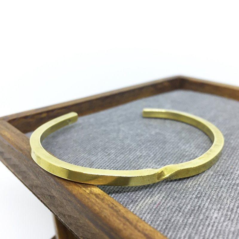 小无限－黄铜手环 黄铜手环 麻花 定制化 - 手链/手环 - 其他金属 金色