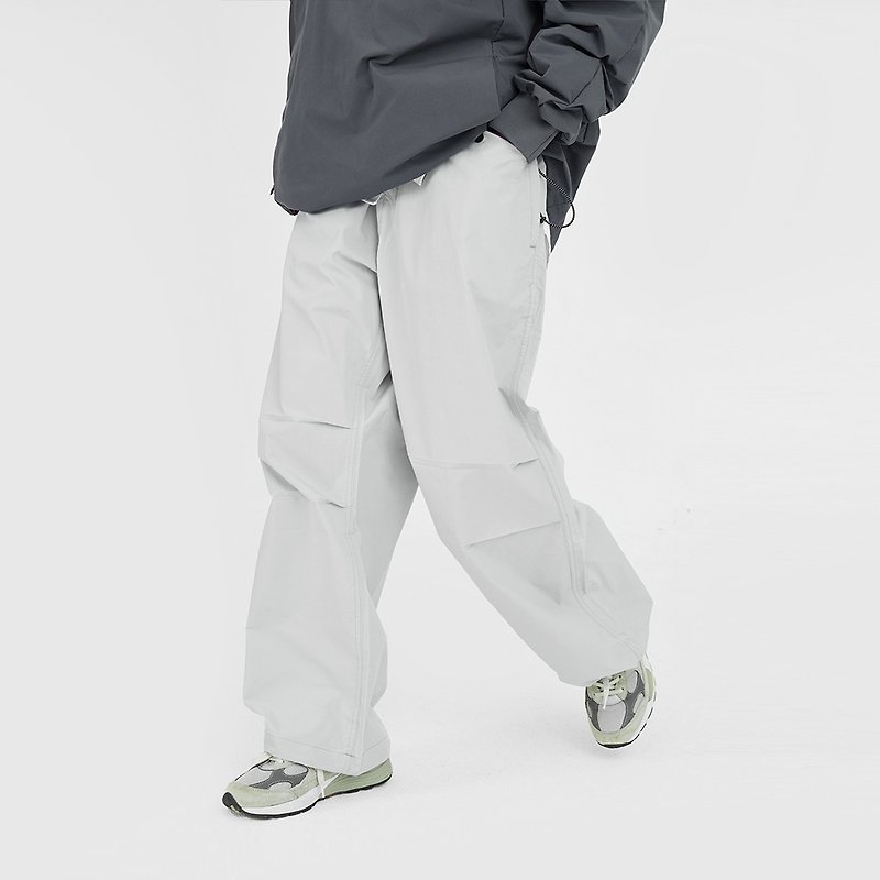 TopBasics 户外六口袋降落伞裤 - 男士长裤 - 聚酯纤维 白色