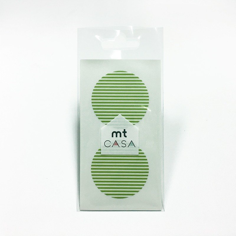 日本KAMOI mt CASA Seal 和纸圆贴【线条 奇异果 (MTCDS027)】 - 墙贴/壁贴 - 纸 绿色