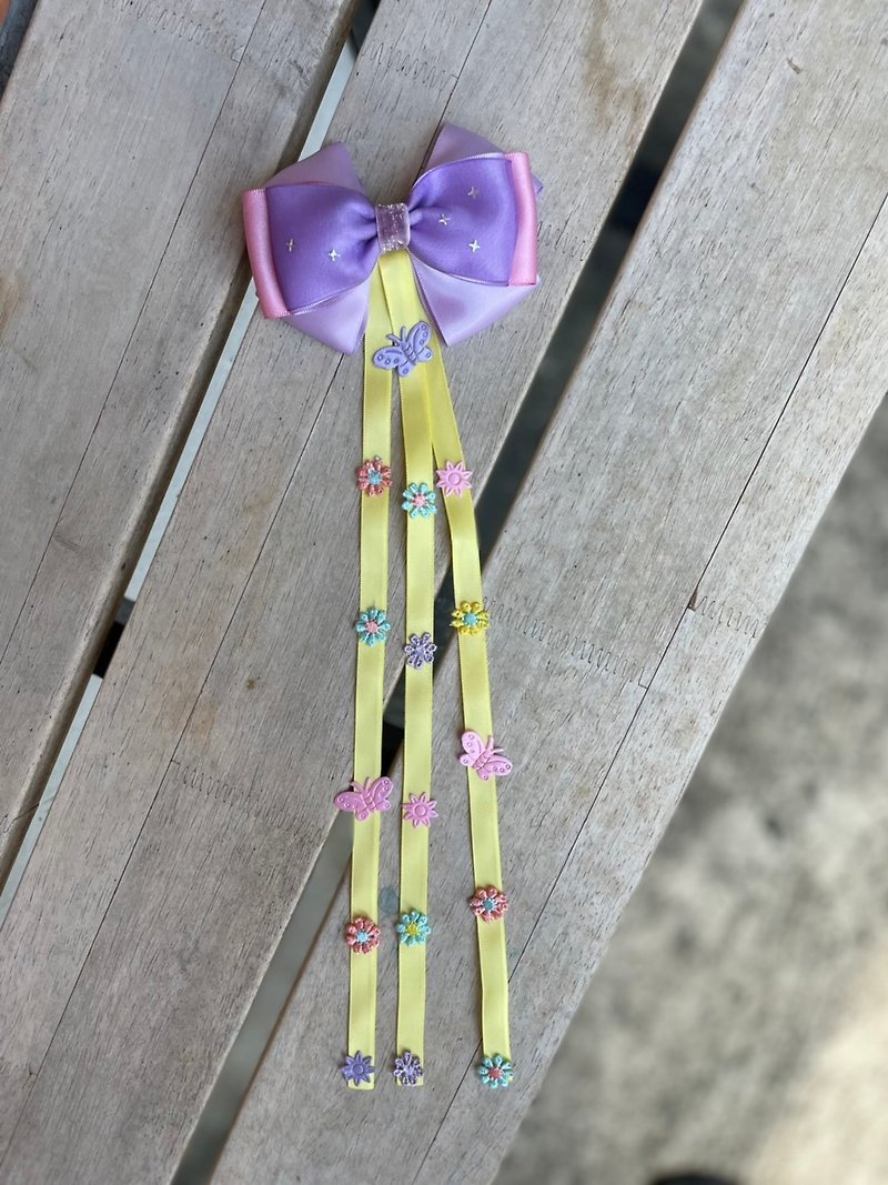 Ribbon hair clip with tail pricess collection Rapunzel - 发饰 - 其他材质 
