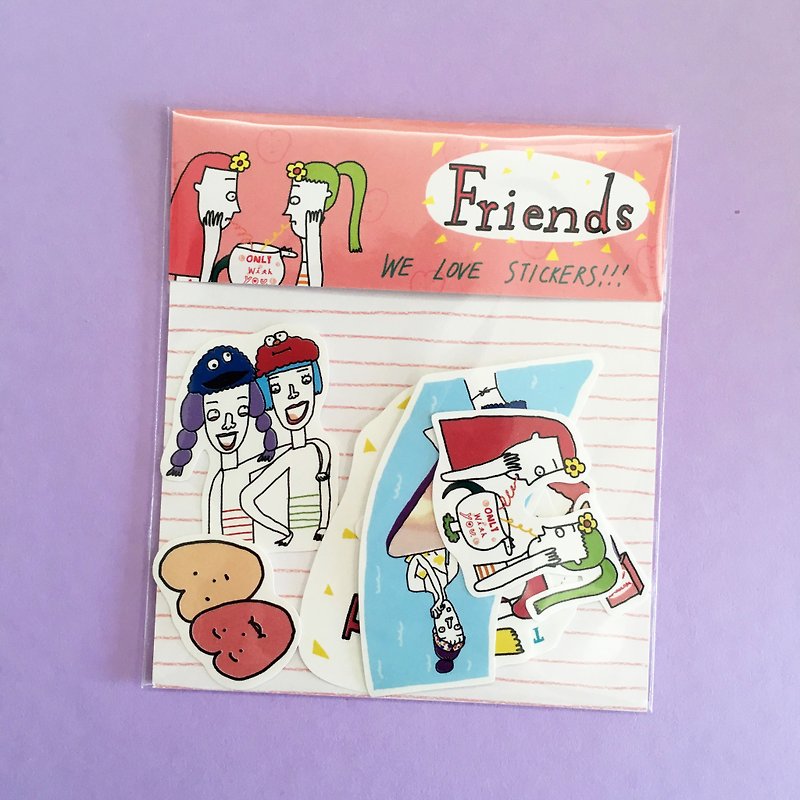Friends | 贴纸包(10入) - 贴纸 - 纸 