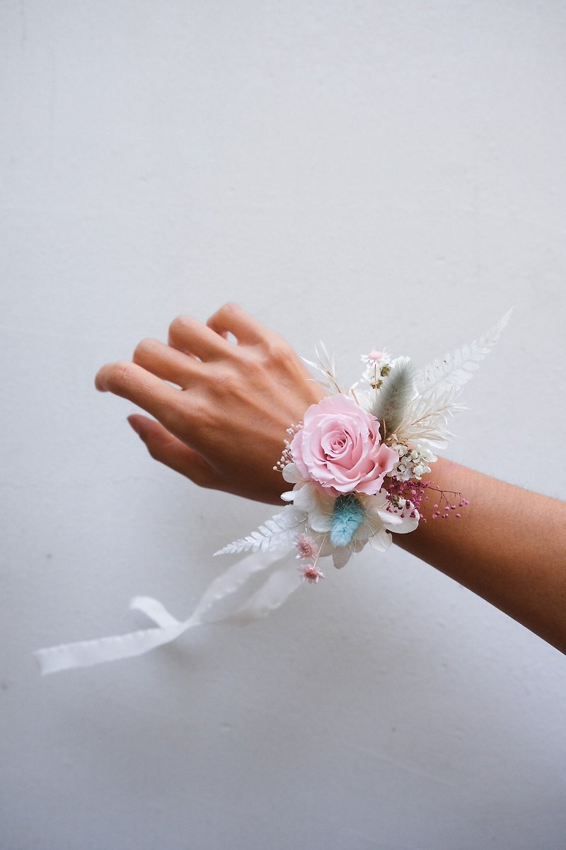 新娘/ 伴娘手腕花 - 干燥花/捧花 - 植物．花 