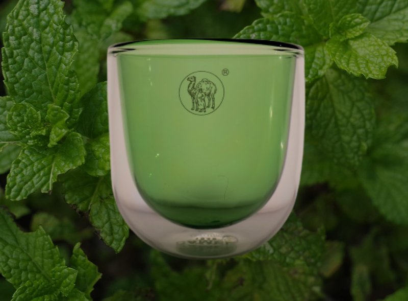 新品上市 | 骆驼牌 180ml 双层玻璃保温杯 绿 (LI) - 杯子 - 玻璃 绿色