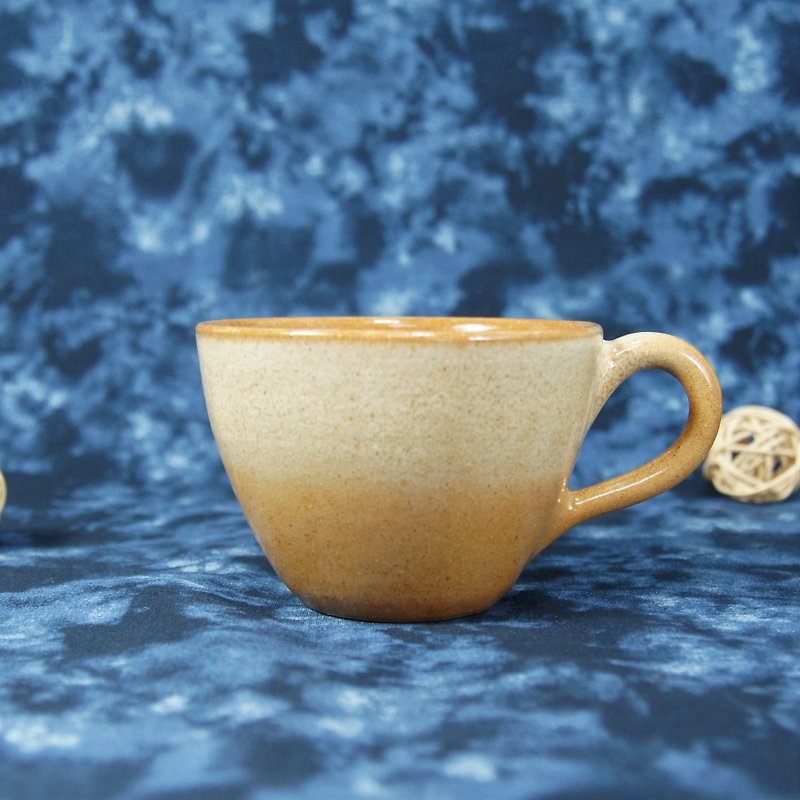 黄昏咖啡杯,茶杯,马克杯,水杯-约180ml - 咖啡杯/马克杯 - 陶 金色