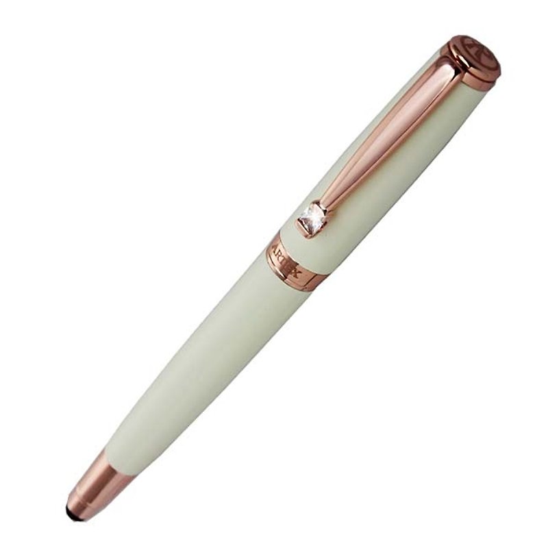 ARTEX 雅致触控钢珠笔-玫瑰金/白管 - 钢珠笔 - 水晶 白色