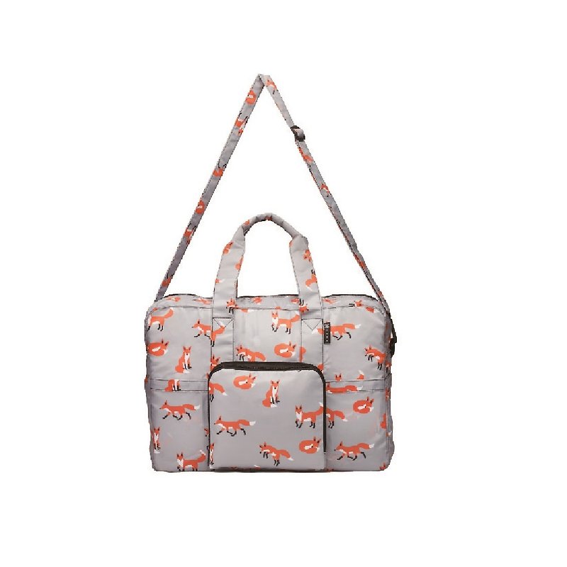 母亲节礼物【日本风】H.A.N.D 轻便时尚防泼水可折叠两用旅行袋/旅行包 - Fox - 手提包/手提袋 - 聚酯纤维 