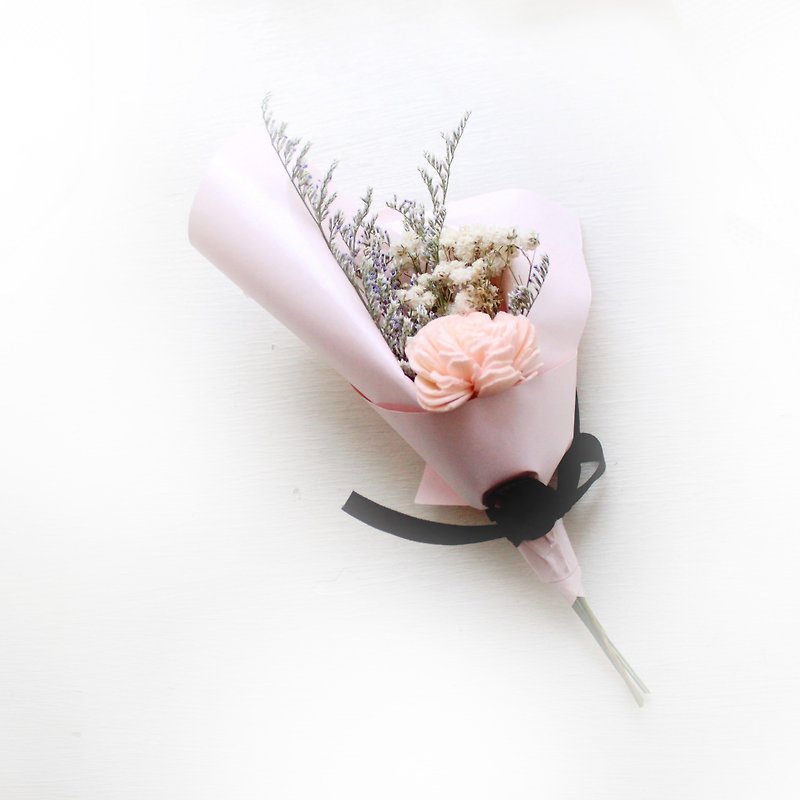 浪漫甜美 冰淇淋小花束 - 干燥花/捧花 - 植物．花 粉红色