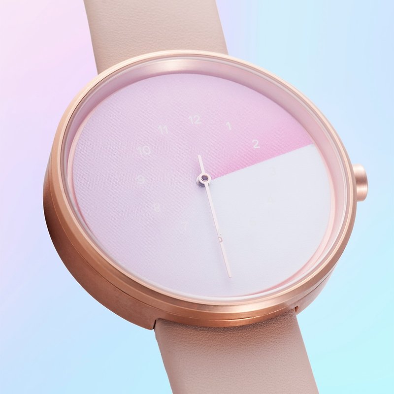 Hidden Time Watch 世界第一支隐藏时光的表-粉红 - 对表/情侣表 - 玫瑰金 粉红色