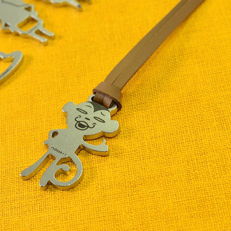 12生肖钥匙圈吊饰 猴 - 钥匙链/钥匙包 - 不锈钢 银色