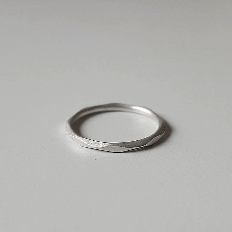 波光 纯银戒指 - 戒指 - 其他金属 银色