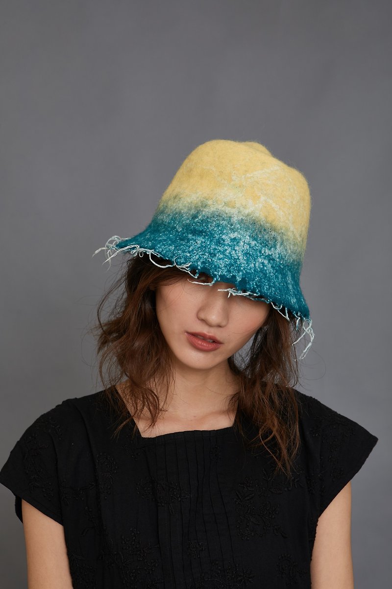 羊毛毡帽子-苏打冰-公平贸易 - 帽子 - 羊毛 多色