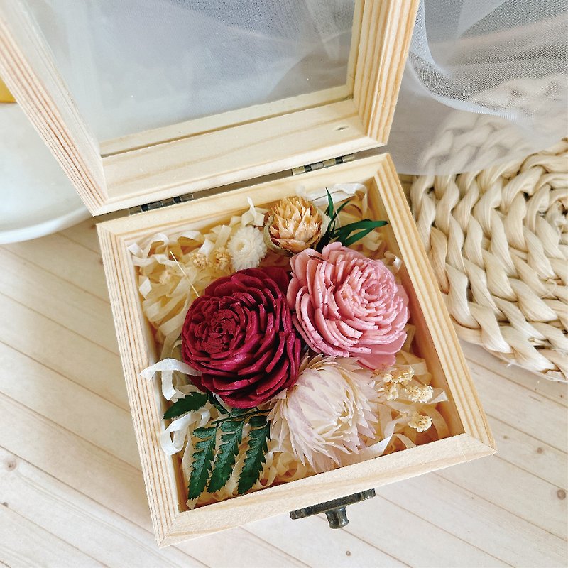 【莳设计-母亲节礼物】日本进口永生干燥花 珠宝盒扩香桌花 - 干燥花/捧花 - 植物．花 