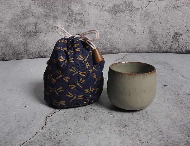 明芽窑 l 日式随身杯的小布袋小茶具旅行包 - 茶具/茶杯 - 棉．麻 多色