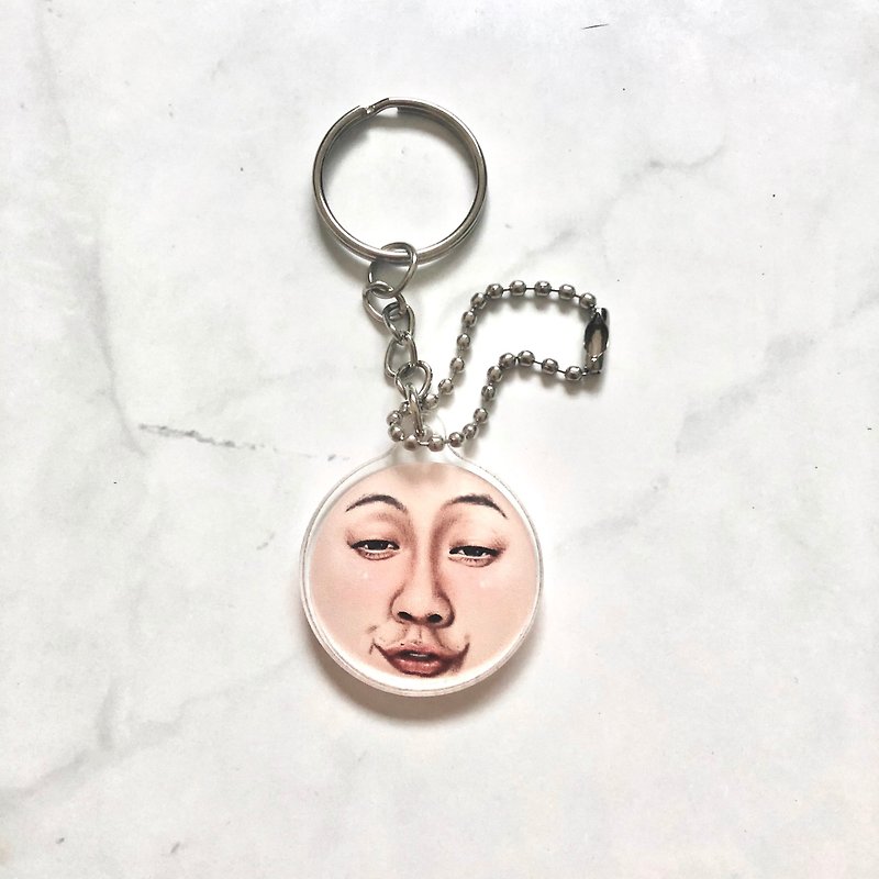 KEY RING ll KEY CHAIN face for someone #1 - 吊饰 - 压克力 