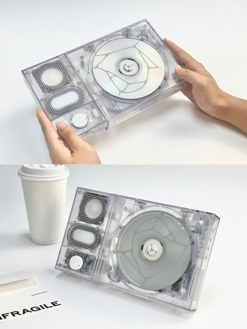 SPLIT 柔雾白 3in1 磁吸分離式 藍牙 CD播放機 - 扩音器/喇叭 - 塑料 